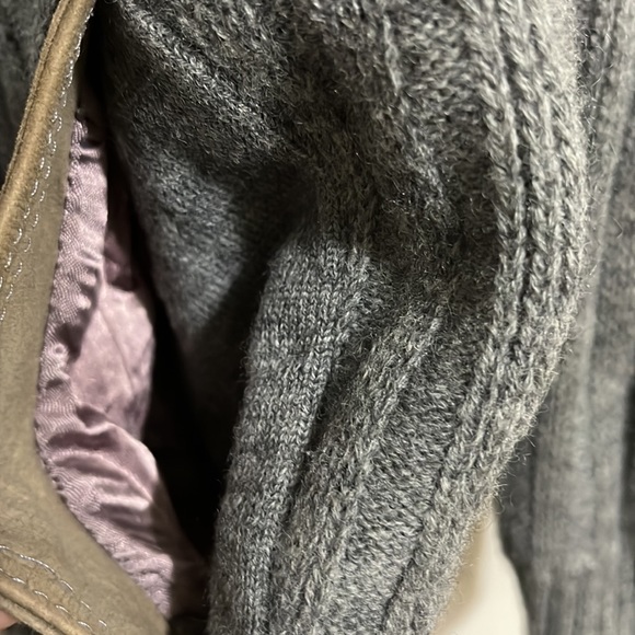 Tundra Wool and Leather Cardigan - Picture 4 of 11